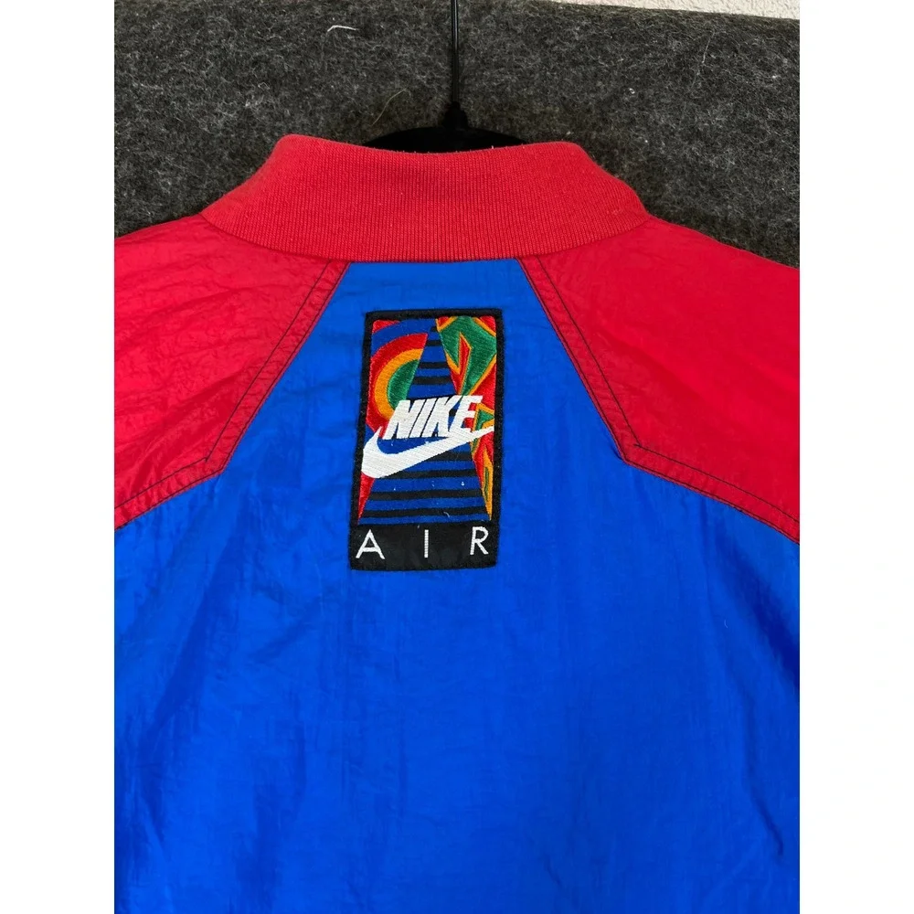 VTG 90s Nike Air Windbreaker Jacket Youth Large Colorblock Full Zip Sportswear